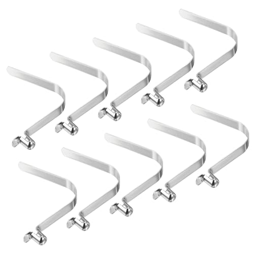 8 x 5,5 mm Kayak Paddle Clips, 10 stuks Staal Tent Polen Clips, V-Shaped Single Pin Push Knop Spring Clips voor het bevestigen van buizen en bars op Camping en Tent