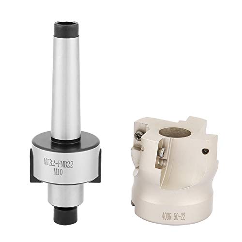 Flat Cutter, MT2-FMB22 Extension Rod met rechte Shank + 400R -50-22 Milling Head met 10 Apmt1604 CNC Messen, draaibankgereedschappen 4
