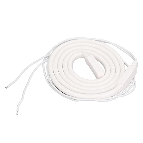 Verwarmingskabel voor leidingen, verwarmingsleiding, waterleiding, 1 m, siliconenrubber, elektrisch, waterdicht, vorstbescherming, AC 220 V, 40 W, Standaard