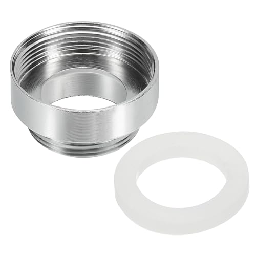 M22*1.0 Male to M26*1.0 Vrouwelijke Thread Faucet Adapter, Chrome Plated Aerator Connector Past voor Tuinslang Water Filter, Zilver