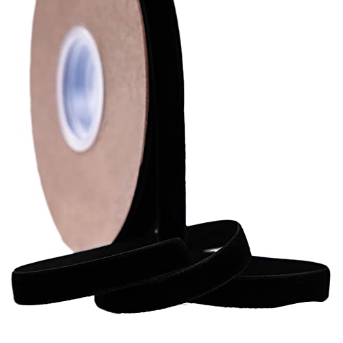 Velvet Ribbon 10mm Velvet Ribbon Gift Ribbon Sieraden Band Stof Ribbon Festival Bands voor DIY Crafts Bloem Boeket Bruiloft Verjaardag Cadeauverpakking Zwart