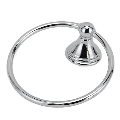 Roestvrij stalen handdoekring, Retro Style muurhouder voor badkamer keuken slaapkamer (893 Chrome handdoekring) 4