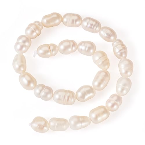1 Strand natuurlijke parel kralen Rijst Shape Barok Zoetwater Parels Losse kralen voor zomer bruiloft armband ketting oorbellen sieraden maken