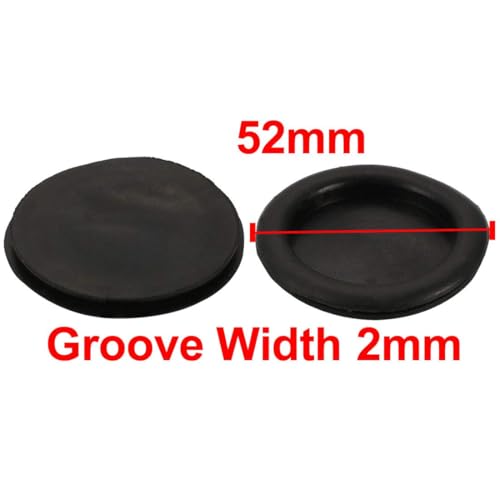 5Pcs Rubber Blanke Grommet, 45mm Zwarte Rubber Grommets Elektrische Gaten Kabel Draad Pakkingen Beschermer voor Draad, Plugs, Kabels Gaten, Auto, Boot, Pomp, Loodgieter, Kabel