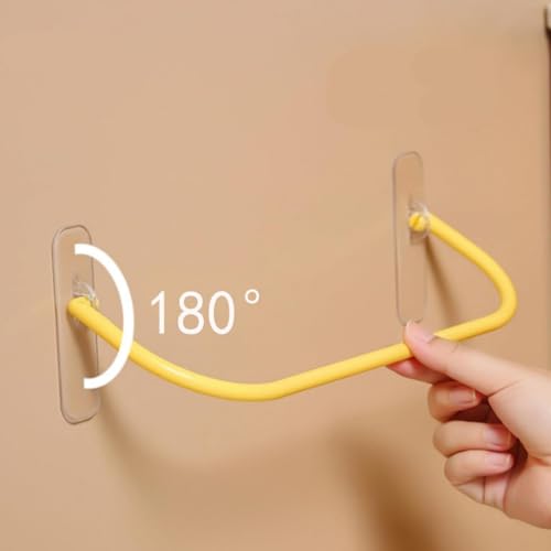 5 Stukken Schoenhouders, Wall Mount Schoenrek, Collapsible Schoenhouder, Wall Mount Schoenrek, Schoen Organisator voor Wall Mounting(Geellow)