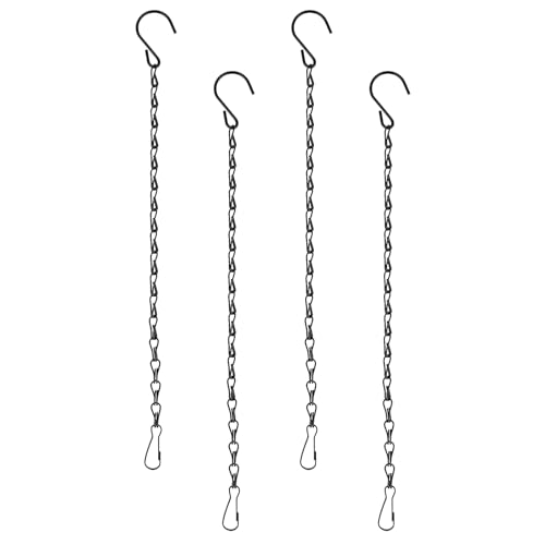 4 stuks Bloemenkettingen, 33 cm, metalen ketting voor hangmand, ketting met haken, voor plantenmand, Vogelvoederdispenser, Vogelhuis, Lantaarns, Ornamenten, Windspel, Billboards