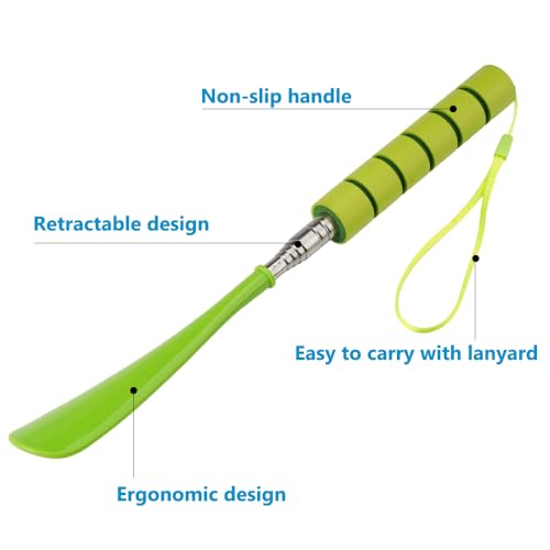 4Pcs Long Handle Schoenhorn Telescopische Schoenhorn 29-70cm, verstelbare Schoenhorn, Intrekbare Schoenhorn, Lange Schoenhorn, voor mannen, vrouwen, oudere, zwanger, kinderen 3