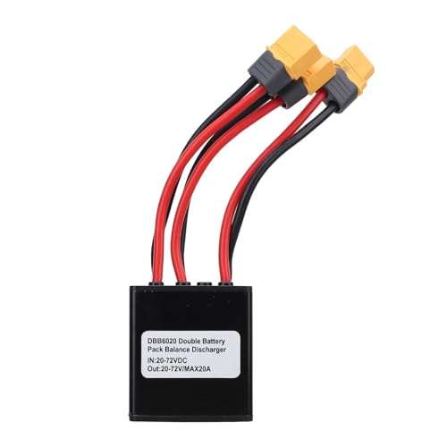 Verbeterde Power Dual Battery Pack Switch Balancer, XT60 Interface Dual Battery Discharge Converter DC20-80V voor 250-3000W Motor