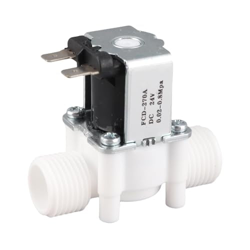 Solenoïdeklep G1/2 inch, DC 24V/AC 220V inlaatwater solenoïdeklep NC elektrische waterinlaatklep (DC 24V)