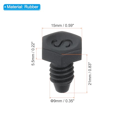 Pool Cue Bottom Cover, Biljartkeu Rubber Plug Biljart Onderste staart Cover Bescherming Pad Snooker Accessoires voor Biljart Pool Stick