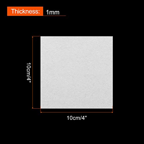 Set van 21 zacht vilt bladeren Zelfklevende stof Craft bladeren wit 10x10cm voor DIY Hobbydecoratie