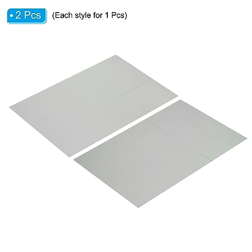 12 inch gepolariseerde folies, 2 stuks Zelfklevend Polariseerfilter Lineair Polariseerfilter 10 x 6,8 inch voor Schermfotografie Verlichting, 0/90 Degree 3