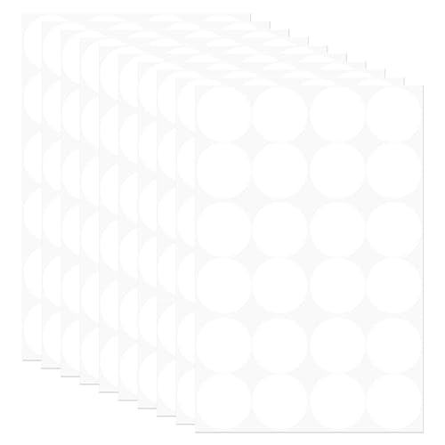 Ronde gekleurde Stickers 3cm, 25Stuks Verwijderbare Sticky Schrijfbare Circle Coding Labels voor Office Shop Home Klaslokaal Marker Classificatie Wit