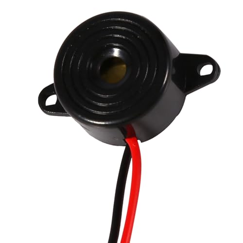 3 tot 24V Piezoelectronic Buzzer Black 23x12mm 100mm Kabellengte Multivibrator Impedantie Matcher voor computers, printers, alarmen