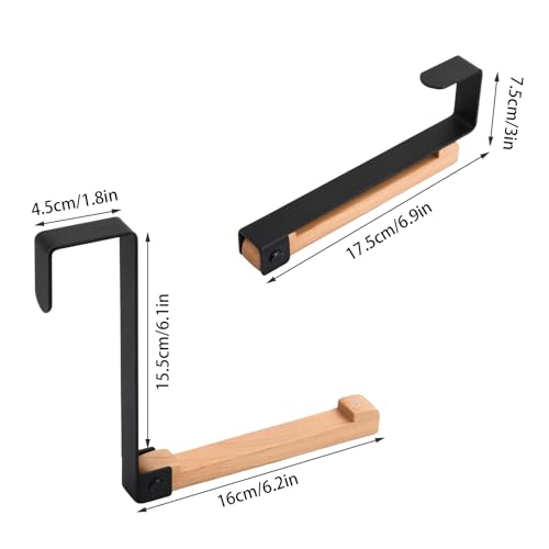 Deurhaken voor opknoping, opvouwbare deur wash Hanger, deur haak lijst voor opknoping, kleding haken, deur voor tas, mantel, handdoek, deur garderobe voor opknoping, voor keuken slaapkamer(White)