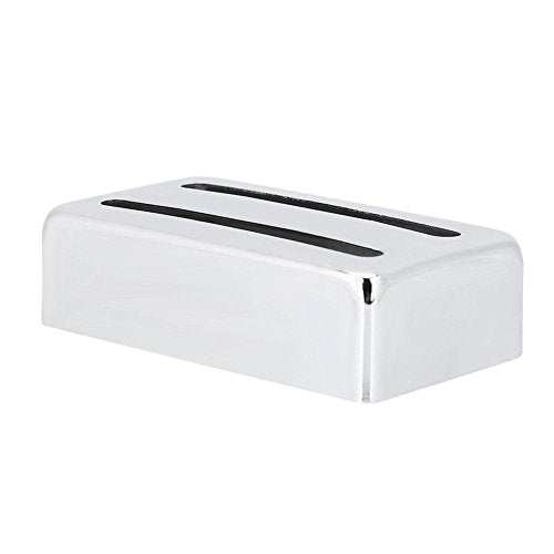 Guitar Pickup Cover, Twee Slot Metal Case Messing Humbucker voor elektrische gitaren (Zilver), zoals weergegeven in beeld, Classic, Zoals weergegeven in de foto, klassieke 4