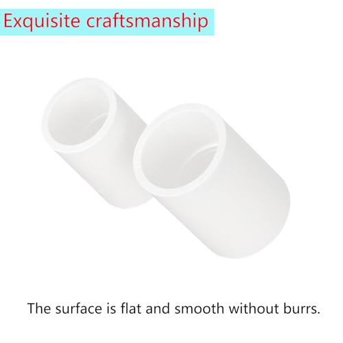 2 st connectoren PVC verbindingshuls, recht, buis schroefaansluiting voor PVC buisaansluiting, 32mm x 47.5mm (φ*L) 4