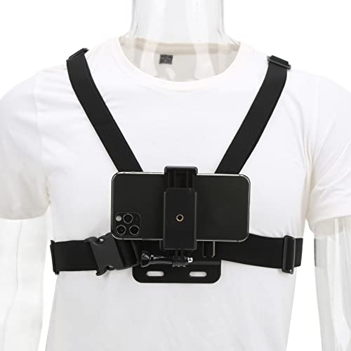 Mobiele telefoon borst Mount Harnas Actie Camera Borst Mount Draag Accessoires Outdoor Live Mobiele telefoon Borst Belt Borst Berg Harnassie Chesty Strap voor Osmo Actie