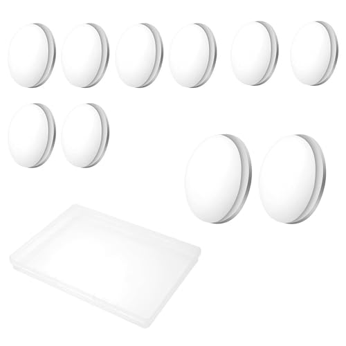 10 Pieces Douche Gordijn Magneten Wit Ronde Magnetische Gordijn Magneten Gordijn Verwarmers Geschikt voor gordijnen, Tafelkleden, Douche Gordijnen