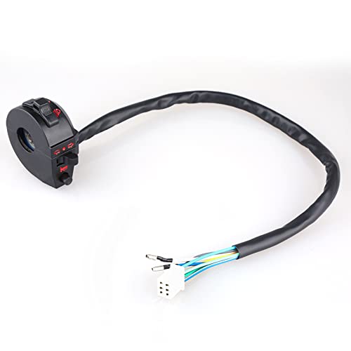 Linkerschakelaar Motorfiets linker schakelaar 7/8 Inch handgreep controle Hoorn indicator licht hoog/laag bundel zwart 4