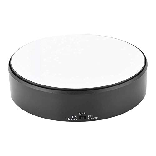 elektrische roterende display stand spiegel, 360 graden draaibare sieraden houder batterij voor fotografie video opname rekwisieten