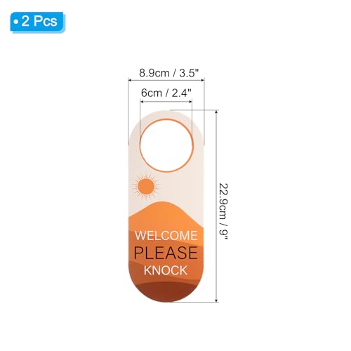Niet storen deur hanger bord 9x3,5 inch, 2 stukken dubbelzijdige welkom kloppen op de rug voor kantoor vergadering hotel home slaapkamer slapen
