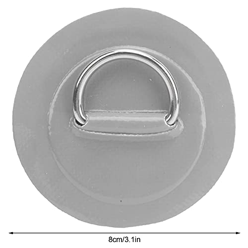 2 stuks Marine Vaste Buckle Paddle Board D-Ring Kajak D-Ring Pad Opblaasbare boot D-Ring Patch met Bungee Cord voor Marine Kayak(Grey) 5