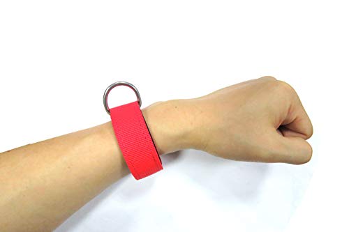 Duiken Handband Universele Duik Polsband Hand Cord Duiken Gear Hangen Touw met D-Ring voor Snorkelen Gratis Duiken Zwart, M, Zwart, M