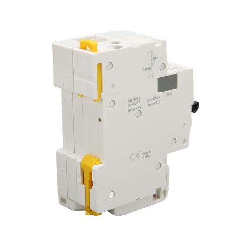 AC 230V Residual Circuit Breaker 6A-32A 1P N Leakage Protector Overload Protection Air Switch voor Home Lighting Distribution Lines Solar PV System (20A) 5