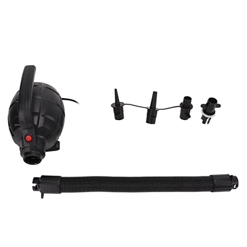 Elektrische luchtpomp hoge druk Quick Fill 600W gereedschapsset voor Inflatie Deflatie met 4 Nozzles Inflator/Deflator Snelle luchtpomp voor Airbed Zwembad Raft boot Zwemring(EU Plug)