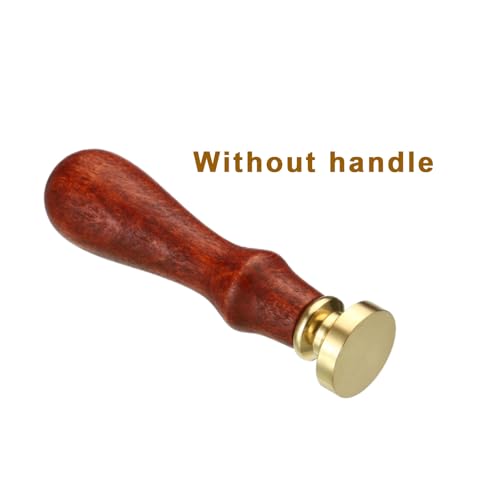 35mm Blanco Waszegel Stempel, 3 Pack Ronde Afdichting Was Stempel Vintage Retro Brass Hoofd voor Envelop Uitnodigingskaarten 5