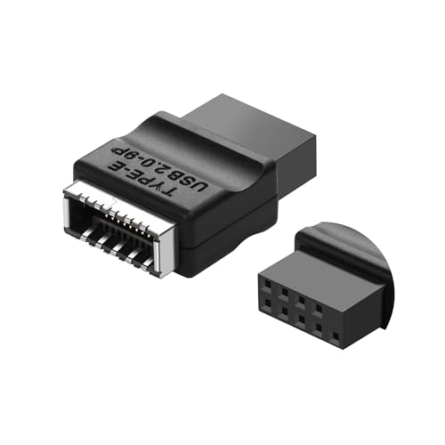 USB 2.0 9Pin naar type-E Moederbord Header Extension Adapter USB 2.0 9-Pin Vrouw naar type E Vrouwelijke Front Connector Converter Front Panel Adapter