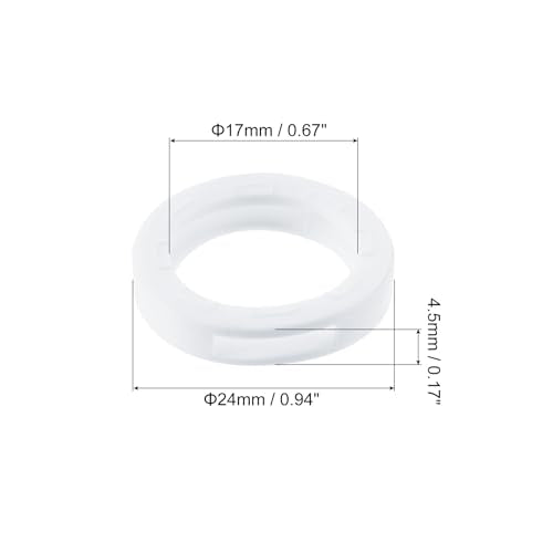 Tags sleuteldop, 40st Plastic Key Cap Cover Rings Sleutels Identificatie Codering Ring Label ID geval voor Office Home Appartement, Wit(1,8cm ID)