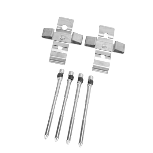 Ont schijf rempad Pin Kit PFK1263D voor Clio RS 197 200 Sport 2006 2012, le Shock Absorptie Montagekit, Hardware in zwarte kleur, Compatibel met klem 3
