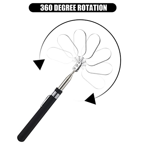 Telescopische inspectie spiegel, Oval Telescopisch spiegelgereedschap met uitgebreide handgreep machine inspectie spiegels voor het controleren van de staat voertuig (handgreep van 24~95cm) 4