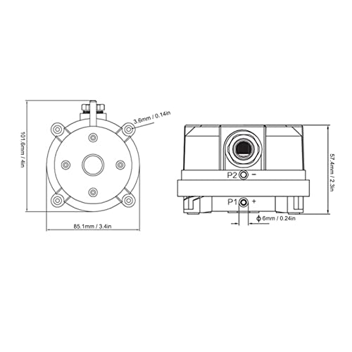 LF32-50 1000-5000pa Differentiaaldrukschakelaar Luchtoven Differentiaaldrukschakelaar Verwarming Ventilatie Drukschakelaar Oververhitting Bescherming 3
