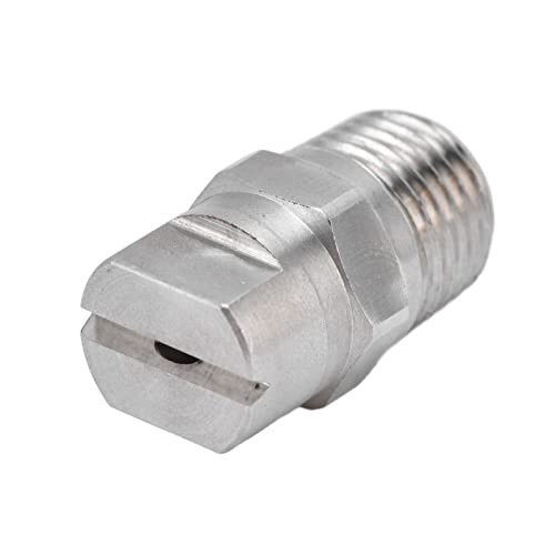 2 stuks Flat Ventilator Spray Tip Roestvrij staal Lage druk Large Area verstelbare waterstroom 1/4in Thread Fan Spray Nozzle (95°)