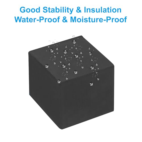 Plant Pot Benen 5x6x5cm, 4st Onzichtbare Rubberen Raiser Vierkant voor Buiten Tuin Patio Patio Planters Zwart 4