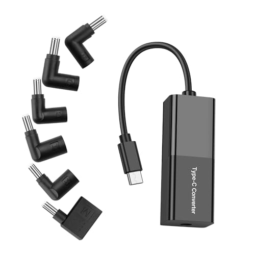 PD 65W DC naar USB C Kabel DC 5521 Bus naar type C Plug Power Charging Kabel met DC 5525 7450 7909 4530 4017 Vierkante Converters Ondersteuning 5V 9V 12V 15V 20V voor telefoon, Tablet