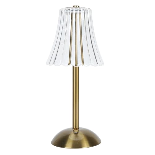 Bedside Lamp, 1200mAh Draadloze Vintage Tafellamp voor Slaapkamer Eettafel