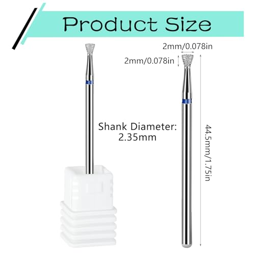 Cuticle Nail snijden Bit Flat Grinding Pen Nail Cutter Manicure Grinding Head Schijven met Box Nail Modelling Manicure / Pedicure Calluses Professional Sanding Body 4