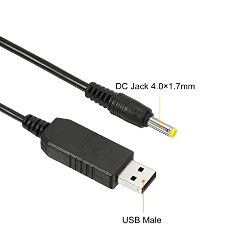 6W 1A USB Step Up Voltage Converter, DC 5V naar DC 12V Voeding Adapter Jack 4x1.7mm Kabel voor Router LED Lamp Speakers 3
