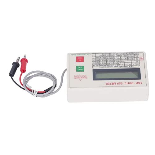 ESER condensator Tester Lichtgewicht Smart Shut-Off functie, DC meting voor kortsluiting, ABS materiaal, ESR 2501C Model, 0-25Ω Meetbereik, geschikt voor capaciteitstests 5