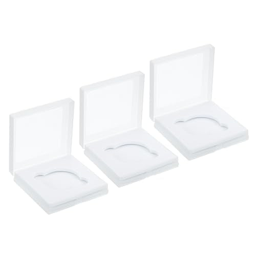 49mm Lens Filter Case, 3st Camera Filter geval Portable Lens Filter Box Waterbestendig Stofdicht Kunststof voor Fotografie Filter Opslag, Wit, 90m m