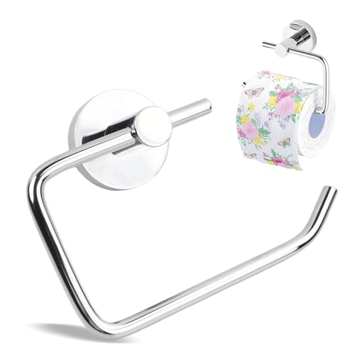 Toiletpapier houder Chrome toiletrolhouder Toiletrolhouder Silver toiletrolhouder met brillen voor keuken en badkamer