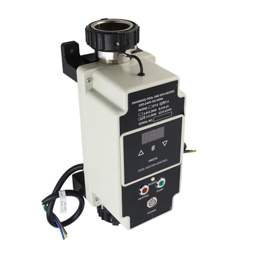 Zwembadverwarming Waterverwarmer Thermostat Digital Display Roestvrij stalen badkuip