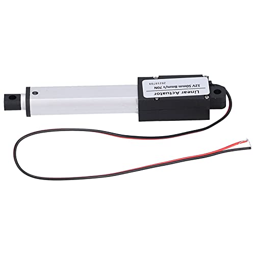 High Speed Linear Actuator, Linear Actuator 50 Mm Stroke DC 12V Interne Terminal Switch met laag geluidsniveau Mini Linear Motion Actuator, voor Automotive Industrial (Broke 50mm-8mm/s-70N) 5
