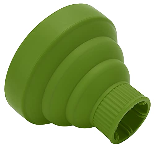Universele opvouwbare haardroger Diffuser bijlage, Draagbare reis Vouw haardroger Diffuser Nozzle Styling Barber Stool Geschikt voor de meeste haardrogers (groen)