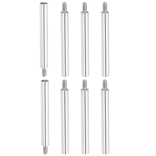 M3*45+6mm Ronde Spacers Schroeven Extension Pins 8st Roestvrij stalen Thread Sleeve Spacer Bolts Schroeven Vervanging voor Bindende Navulbare Scrapbook Fotoalbum
