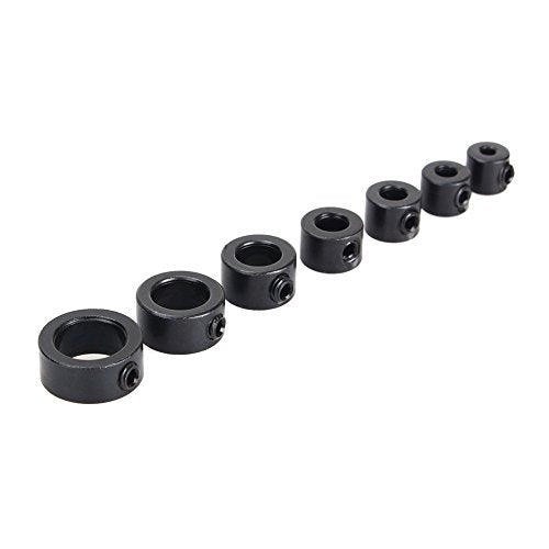 Dieptestop voor het boren, 7-Piece set Dieptestopringen, positieregelaar, ringpositie, HSS-locator met Allen Key, voor het boren van boorhout, 3-12 mm 4